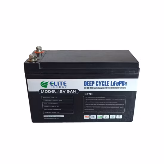 26650 4s3p 12V 9ah batería de litio ligera de alta densidad de energía de ciclo largo de vida útil LiFePO4